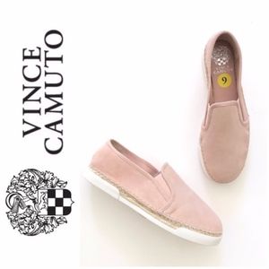 Vince Camuto Tambie Blush Pink Espadrille Loafers